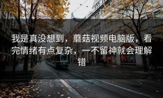 我是真没想到，蘑菇视频电脑版，看完情绪有点复杂，一不留神就会理解错