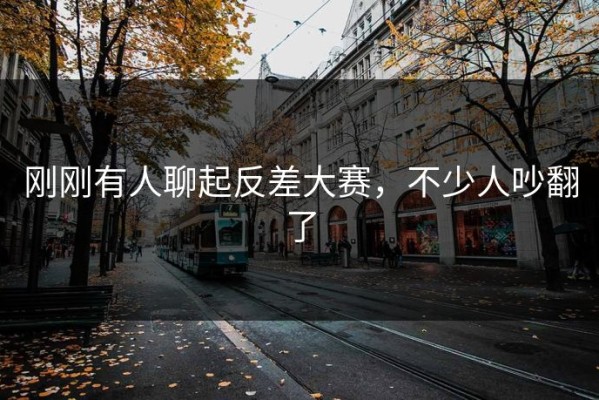 刚刚有人聊起反差大赛，不少人吵翻了