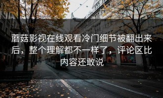蘑菇影视在线观看冷门细节被翻出来后，整个理解都不一样了，评论区比内容还敢说