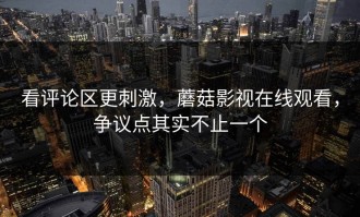 看评论区更刺激，蘑菇影视在线观看，争议点其实不止一个